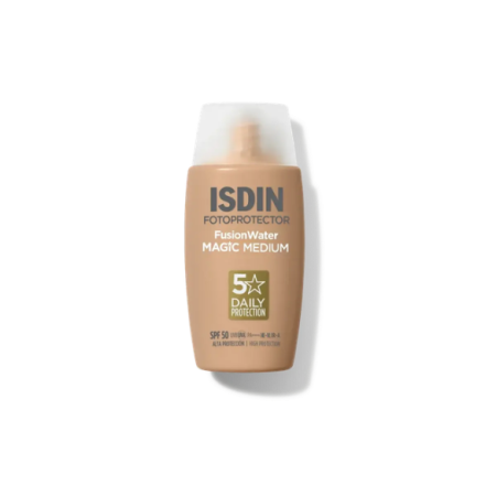 Fusion Water Magic Medium SPF50 protector solar facial con color