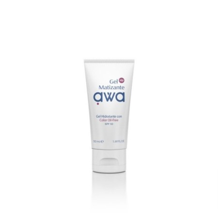 IDP AWA gel matizante facial SPF50 con color piel grasa acne