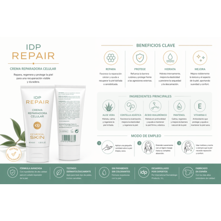 IDP MS repair crema reparadora regeneradora piel dañada hidratacion firmeza 2