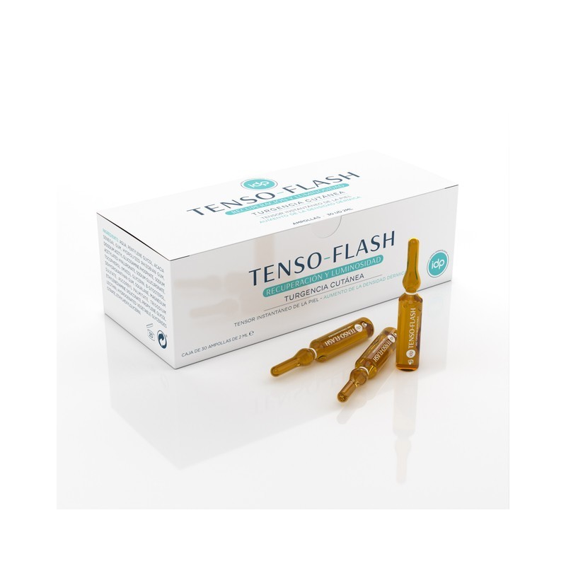 IDP VIP skin tenso flash ampollas efecto tensor firmeza glow luminosidad tratamiento facial