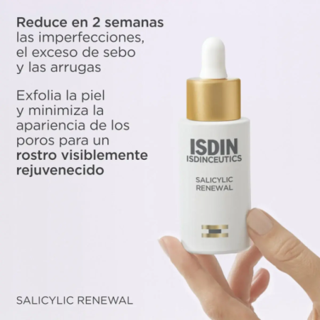 Isdinceutics Salicylic Renewal serum acido salicilico acne poros piel grasa exfoliante facial 2