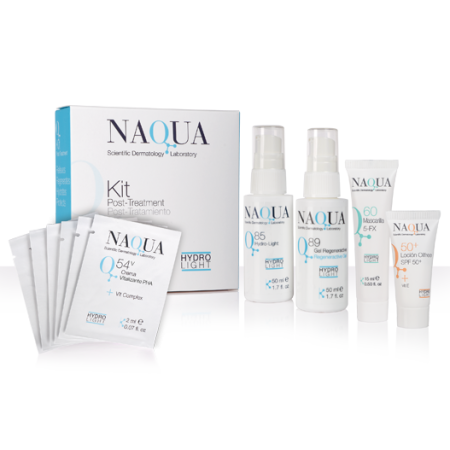 Kit mini post tratamiento naqua regenerador hidratante reparador piel post peeling laser