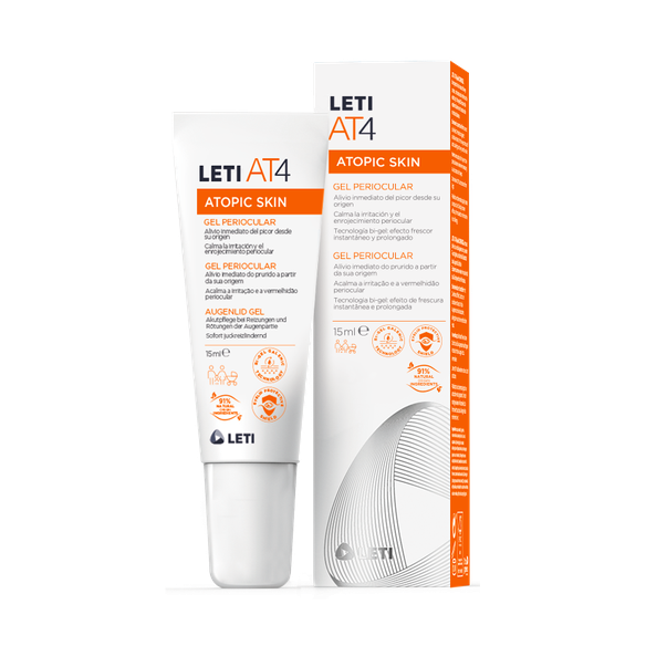 Leti AT4 gel periocular contorno ojos atopia hidratante calmante sensibilidad