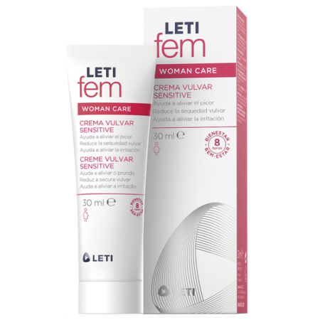Letifem crema vulvar hidratante calmante zona intima sensible sequedad irritacion