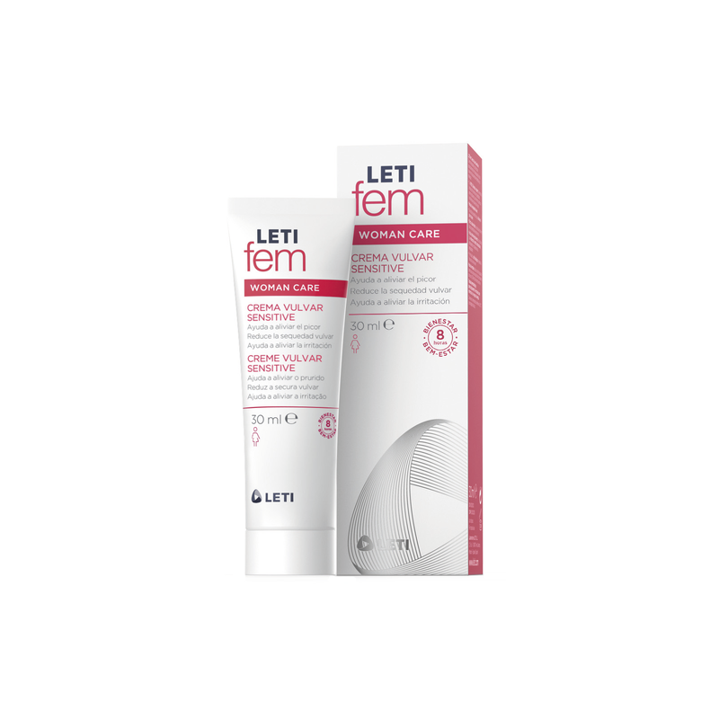 Letifem crema vulvar hidratante calmante zona intima sensible sequedad irritacion