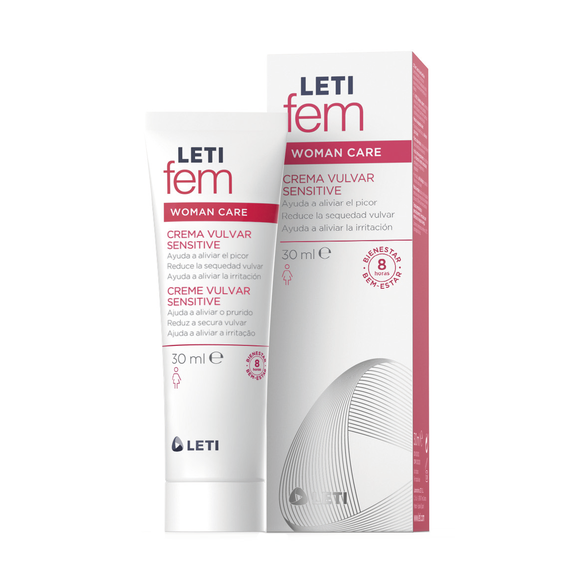 Letifem crema vulvar hidratante calmante zona intima sensible sequedad irritacion