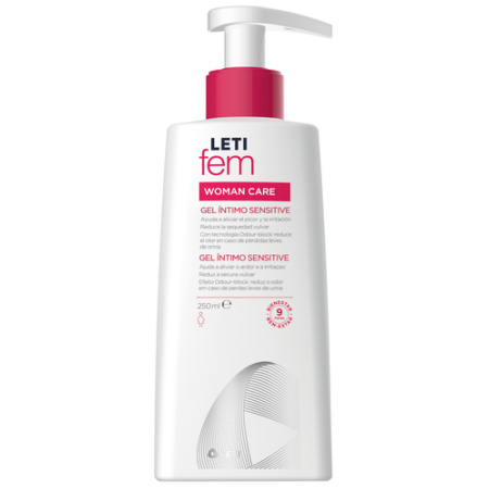 Leti gel íntimo sensitive higiene íntima femenina calmante piel sensible