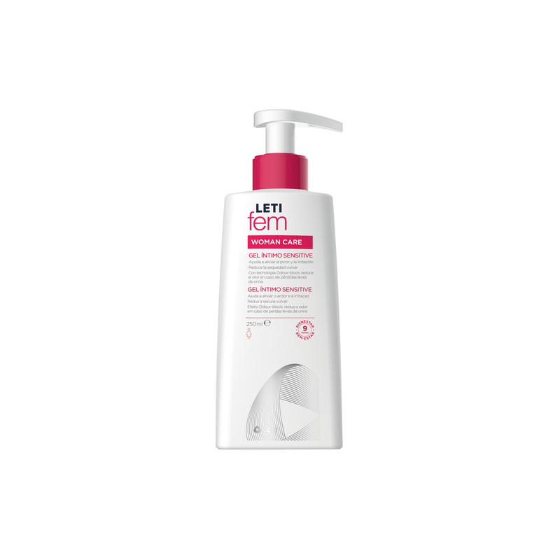 Leti gel íntimo sensitive higiene íntima femenina calmante piel sensible