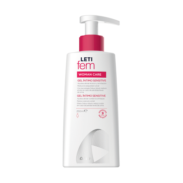 Leti gel íntimo sensitive higiene íntima femenina calmante piel sensible