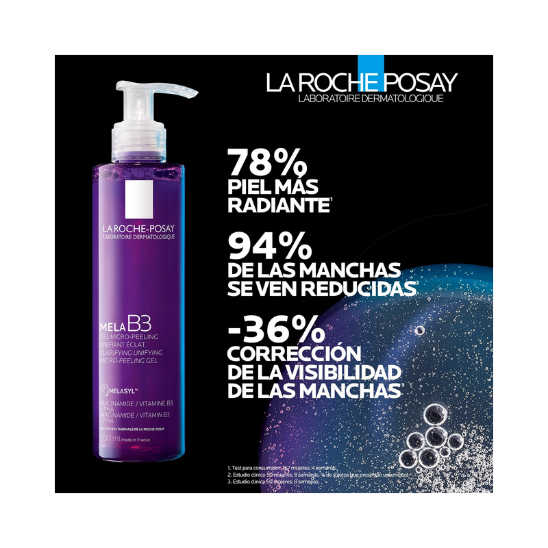 Melab3 limpiador exfoliante antimanchas gel facial despigmentante iluminador