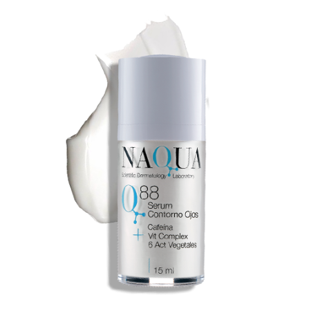 Q88 Serum Contorno de Ojos + Cafeína, Ceramidas, 6 act. Vegetales 15 ml
