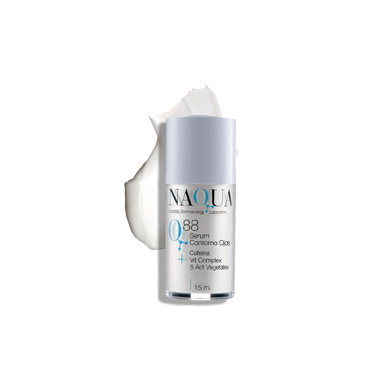 Q88 Serum Contorno de Ojos + Cafeína, Ceramidas, 6 act. Vegetales 15 ml
