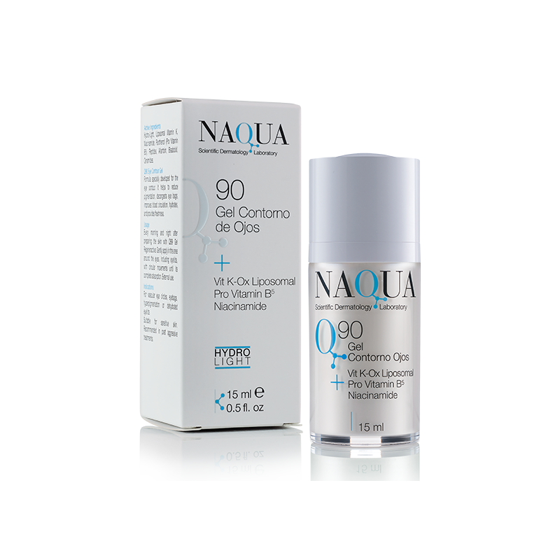 q90 gel contorno de ojos anti ojeras bolsas 15 ml