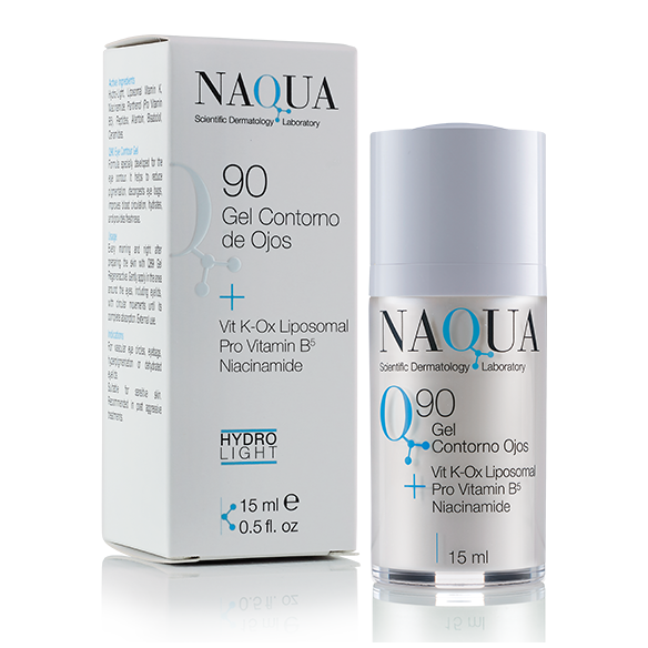 q90 gel contorno de ojos anti ojeras bolsas 15 ml