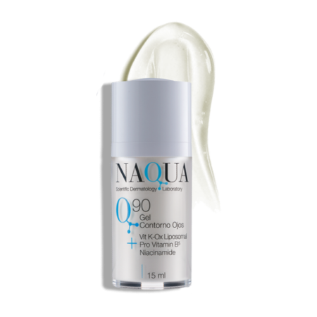 Q90 Gel Contorno de Ojos + Vit K-Ox, Niacina, Péptidos 15 ml