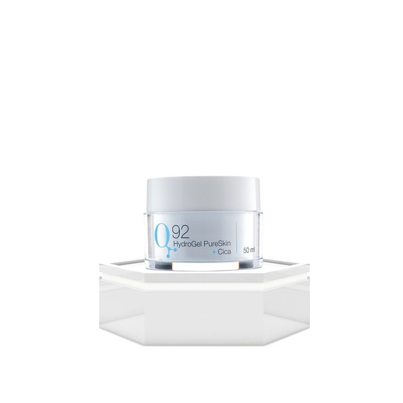 q92 hydrogel pureskin cica hidratante piel grasa acne 50 ml
