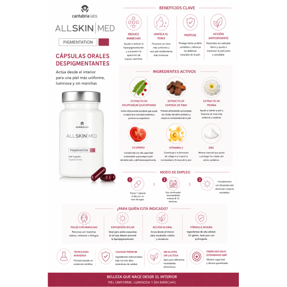 ALLSKINMED Cápsulas Orales Pigmentation 60