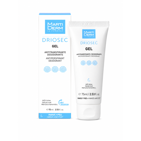 Driosec Gel Manos y Pies 75 ml | Antitranspirante Hiperhidrosis
