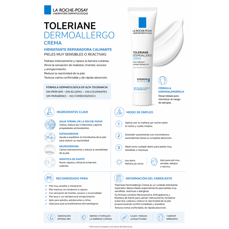 TOLERIANE CREMA DERMOALERGENICO 40 ML