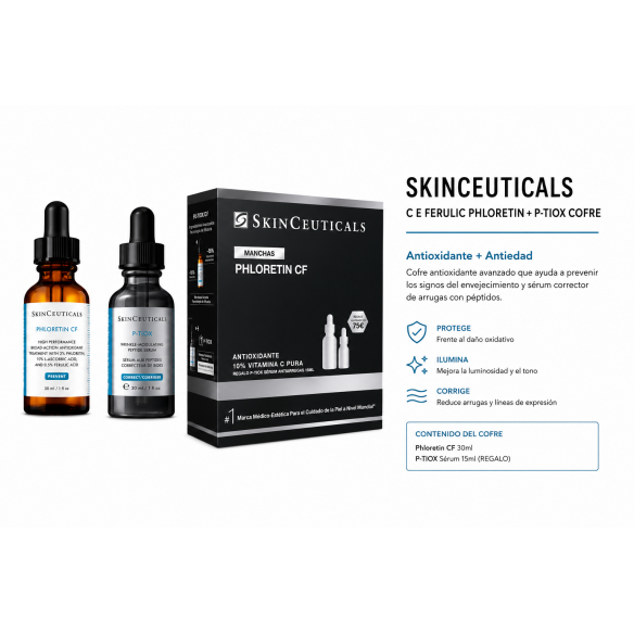 SkinCeuticals Phloretin CF + P-TIOX Cofre | Antioxidante