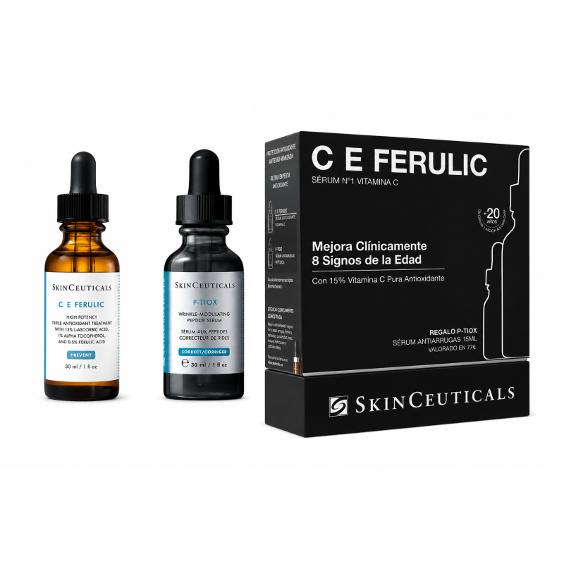 Cofre C E Ferulic + P-TIOX | SkinCeuticals Antioxidante y Antiedad