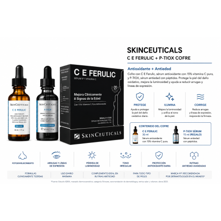 Cofre C E Ferulic + P-TIOX | SkinCeuticals Antioxidante y Antiedad 2