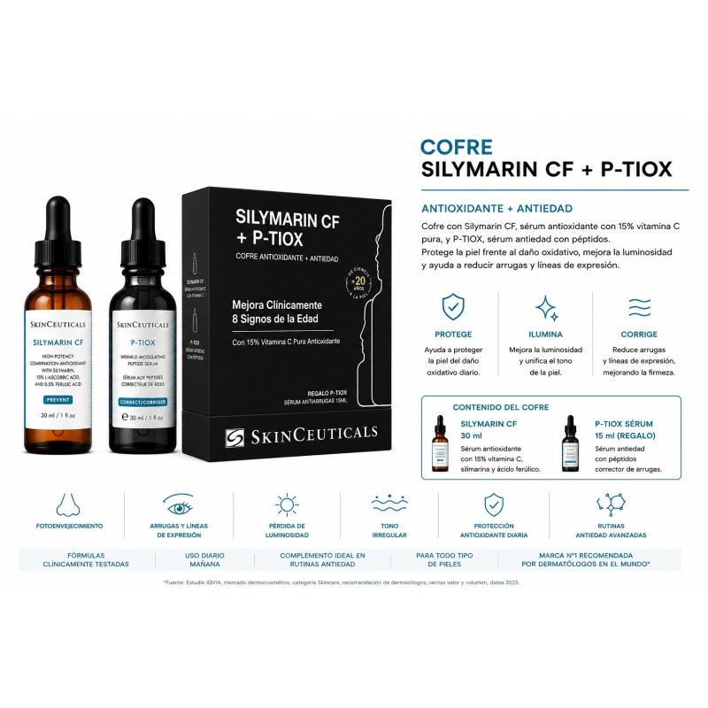 Cofre C E Ferulic / Silymarin CF + P-TIOX | Antioxidante