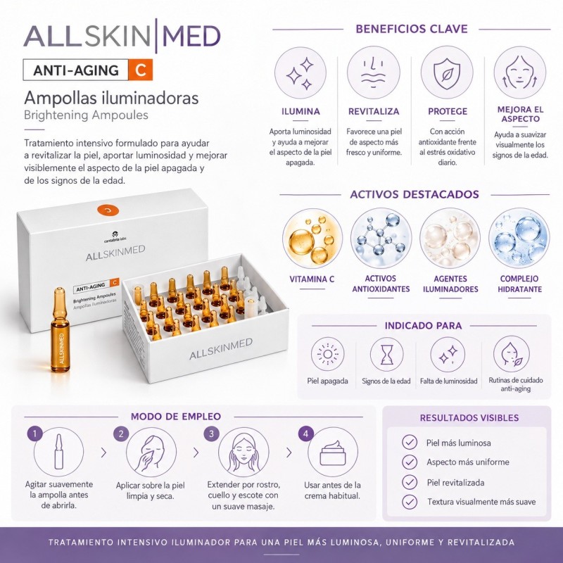 ALLSKINMED Ampollas Iluminadoras Anti-aging C | COS Skin Lab