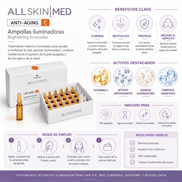 ALLSKINMED Ampollas Iluminadoras Anti-aging C | COS Skin Lab