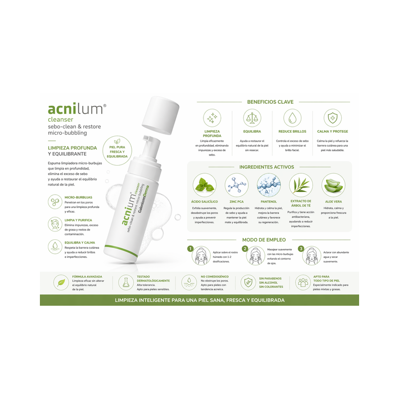 acnium cleanser envase