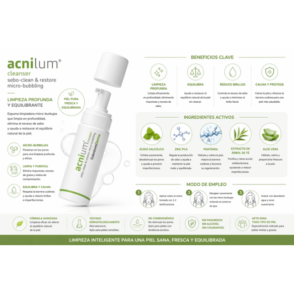 acnium cleanser envase