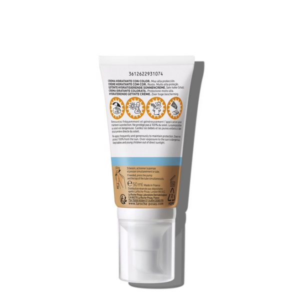 ANTHELIOS UVMUNE 400 CREMA HIDRATANTE SPF50+ CON COLOR 50 ml